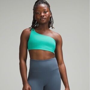 Lululemon Ribbed Nulu Asymmetrical Yoga Bra